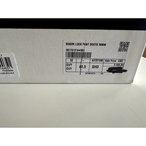 Givenchy Shark Lock Knee High Boots Womens Size 40.5 Gold Leather New - Picture 10 of 14